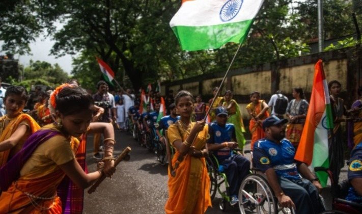 Independence Day Celebration with Specially-Abled Children